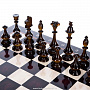 Шахматный ларец с янтарными фигурами "Царский" 48х48 см, фотография 2. Интернет-магазин ЛАВКА ПОДАРКОВ